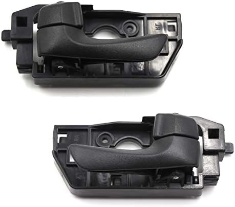 2Pcs Rear Left Right Pair Interior Door Handle Textured Black for Hyundai Sonata 2008 2009 2010 Otois