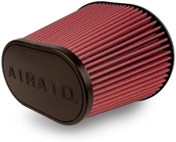 Airaid 723-472 Universal Clamp-On Air Filter: Oval Tapered; 6 Inch (152 mm) Flange ID; 9 Inch (229 mm) Height; 10.75 x 7.75 Inch (273 mm x 197 mm) Base; 7.25 x 4.75 Inch (184 mm x121 mm) Top Airaid