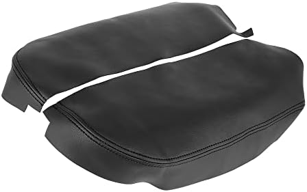 Motoforti Car Armrest Cover Pad, Center Console Cover, for Acura MDX 2007-2013, Microfiber Leather, Black, 1 Pair Motoforti