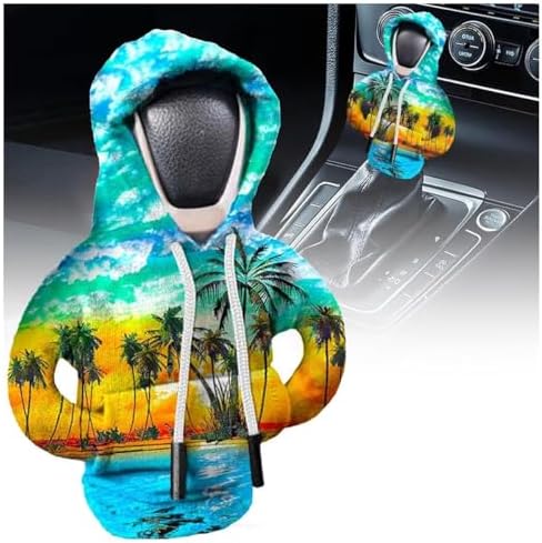 Car Gear Shift Cover, Universal Hoodie Car Shift Knob Hoodie Shifter Knob Hoodie Cover, Funny Shifter Hoodie Cool Car Accessories for Men,Car Knob Cover Decoration (camo) YuXiunanLu