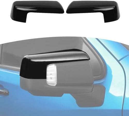 for Silverado Side Mirror Cover Cap Trim Black Fit for Chevy Silverado/GMC Sierra 2019-2024 Black Exterior Accessories 2pcs Joshela