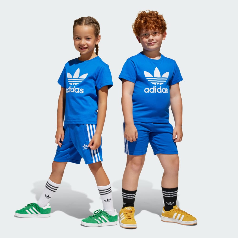 Детский комплект футболки и шорт из мягкого хлопкового джерси adidas Originals Adicolor Adidas Originals