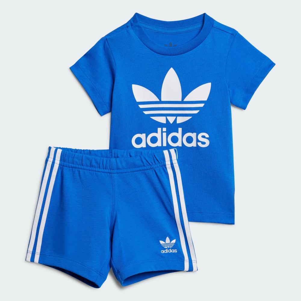 Детский комплект из футболки и шортов adidas Originals с логотипом, хлопок Adidas Originals