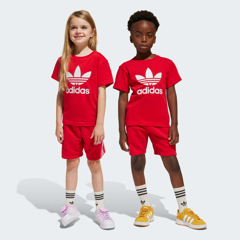 Детский комплект: шорты и футболка adidas Originals Adicolor из мягкого хлопка с эластичным поясом Adidas Originals