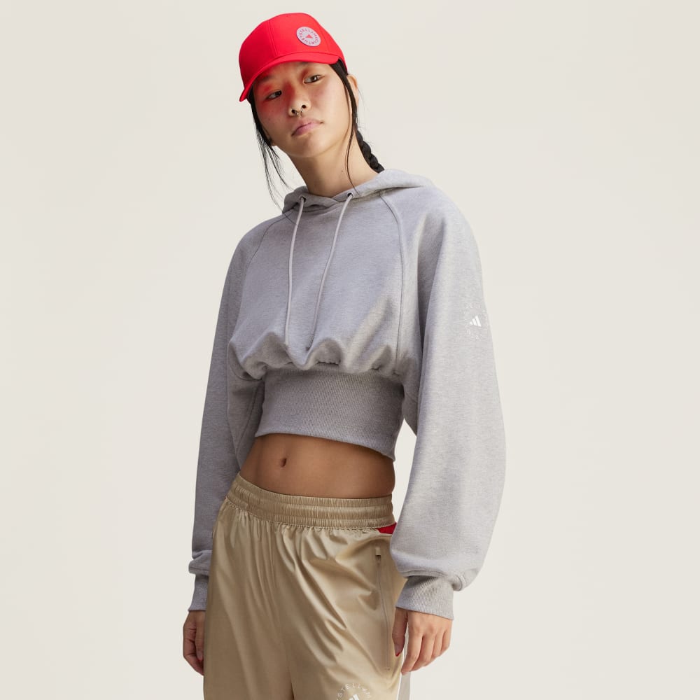 Женский Лонгслив adidas by Stella McCartney Cropped Hoodie Adidas by Stella McCartney