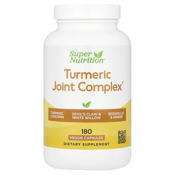 Turmeric Joint Complex, 180 Veggie Capsules (Капсулы на растительной основе) Super Nutrition