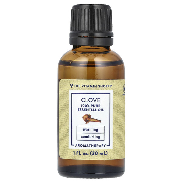 100% Pure Essential Oil, Clove, 1 fl oz (30 ml) The Vitamin Shoppe