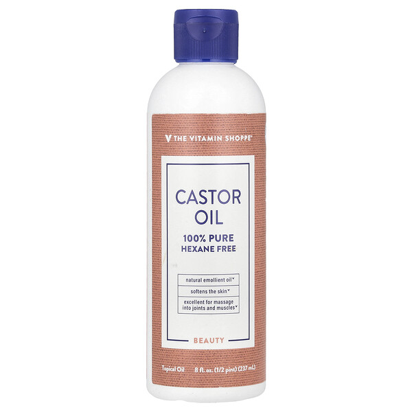 Castor Oil, 8 fl oz (237 ml) The Vitamin Shoppe