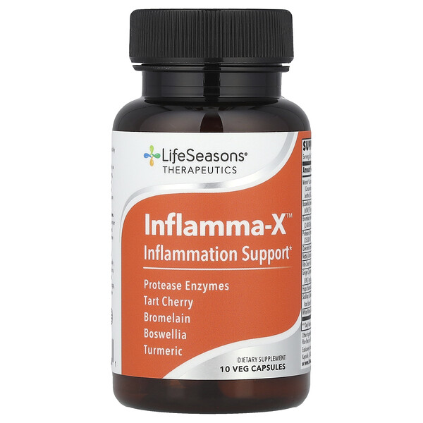 Therapeutics, Inflamma-X™, 10 Veg Capsules (Вегетарианские капсулы) LifeSeasons