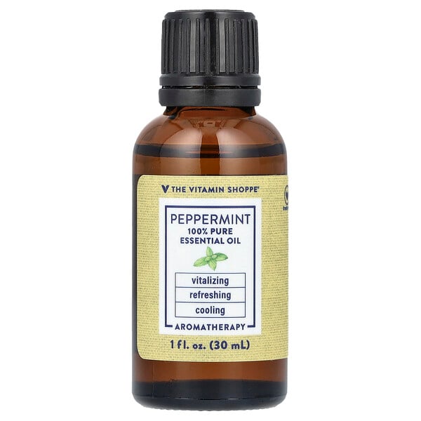 100% Pure Essential Oil, Peppermint , 1 fl oz (30 ml) The Vitamin Shoppe