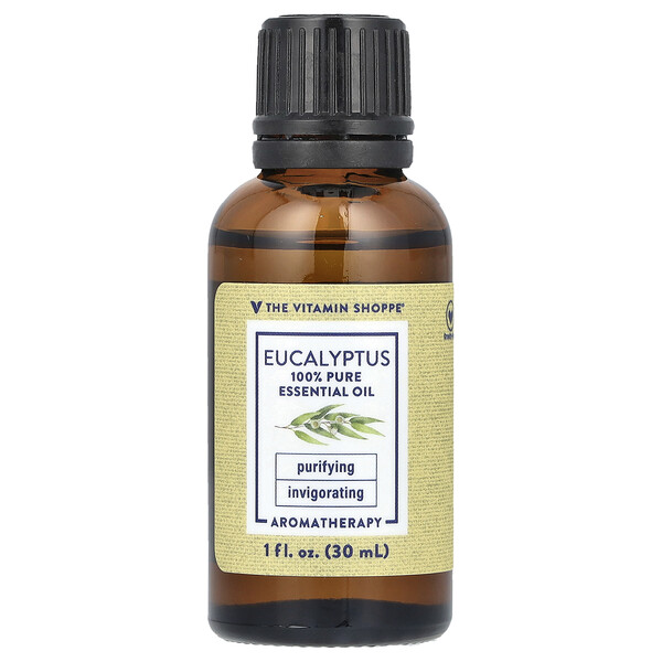 100% Pure Essential Oil, Eucalyptus , 1 fl oz (30 ml) The Vitamin Shoppe