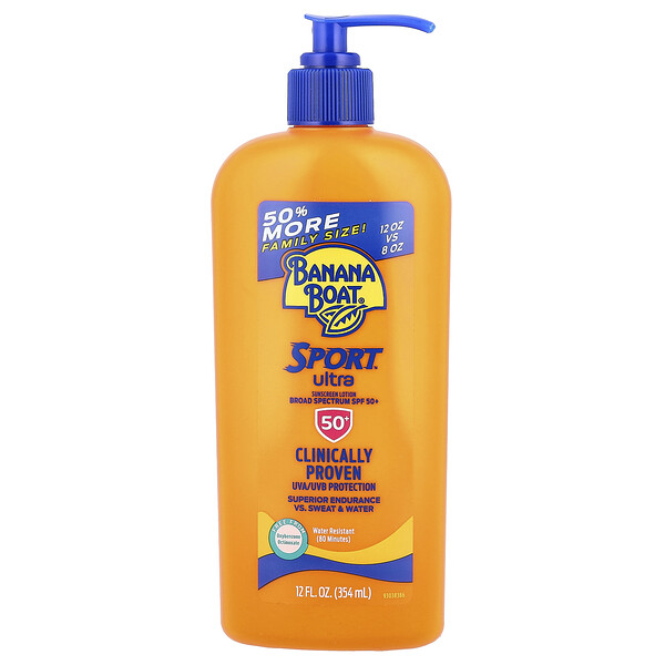 Sport™ Ultra, Sunscreen Lotion, SPF 50+, 12 fl oz (354 ml) BANANA BOAT