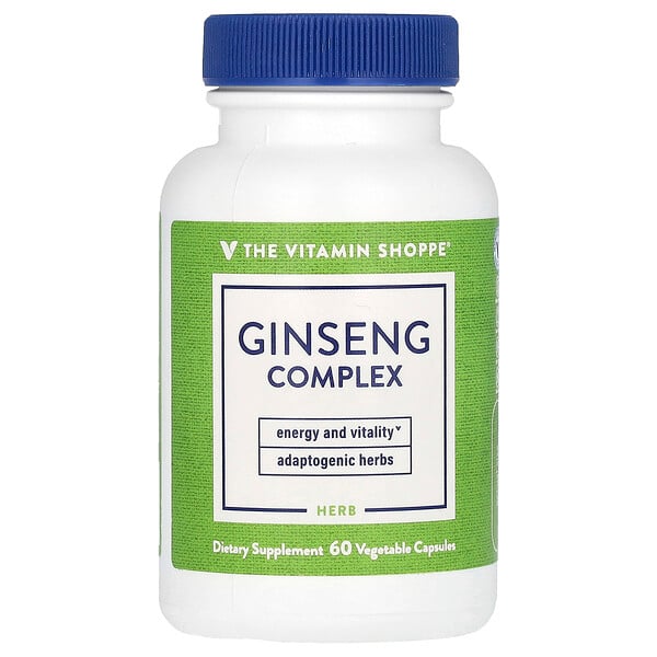 Ginseng Complex, 60 Vegetable Capsules (Растительные капсулы) The Vitamin Shoppe