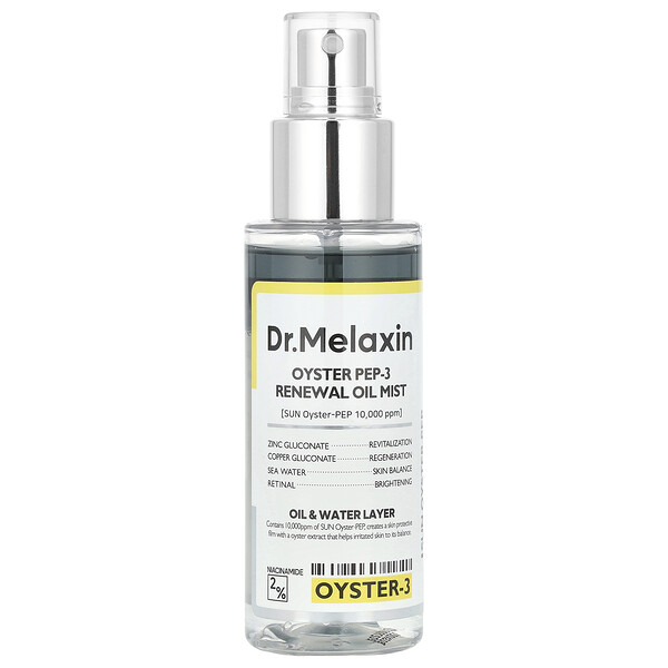 Oyster Pep-3 Renewal Oil Mist, 3.38 fl oz (100 ml) Dr.Melaxin