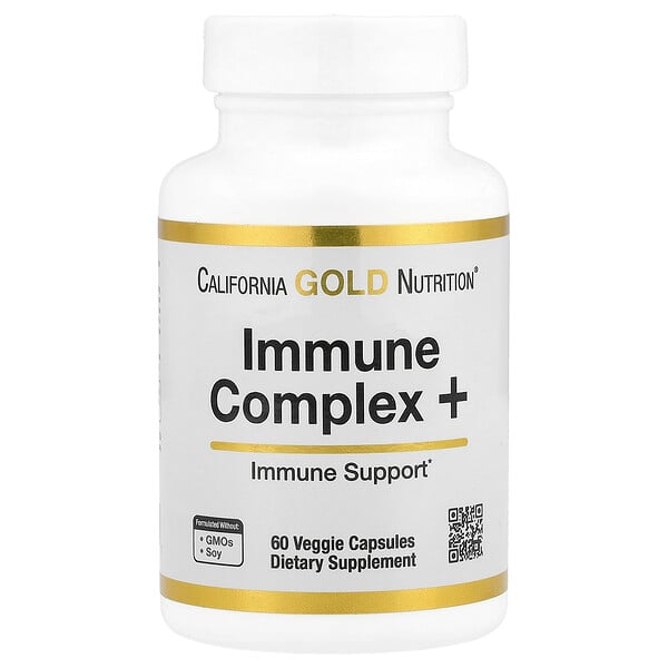 Immune Complex +, 60 Veggie Capsules (Капсулы на растительной основе) California Gold Nutrition