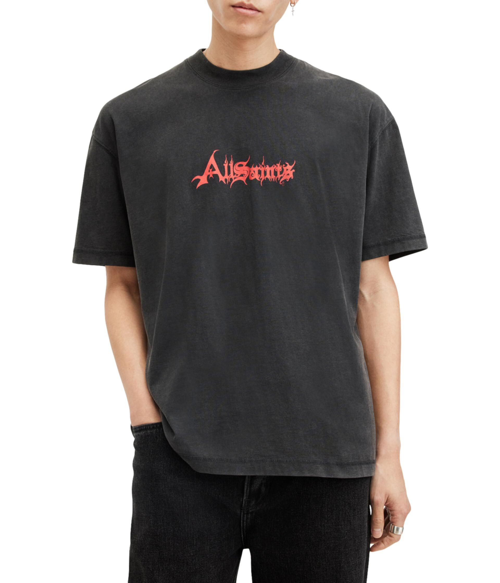 Мужская Футболка AllSaints Damienz Short Sleeve Crew AllSaints