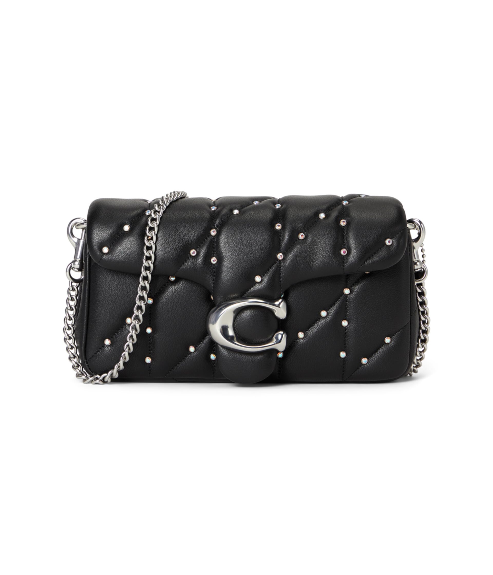 Tabby Crossbody Wristlet with Pillow Quilting And Crystal Rivets Coach