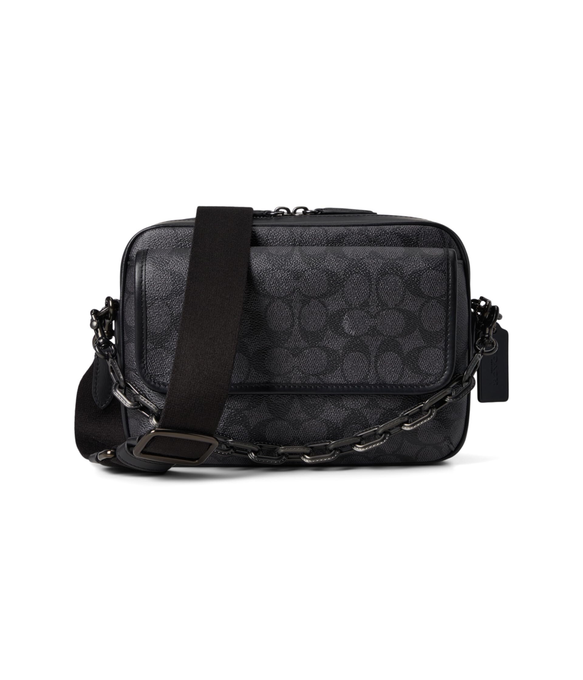 Сумка кросс-боди COACH Charter Flap Crossbody 24 In Signature Canvas COACH