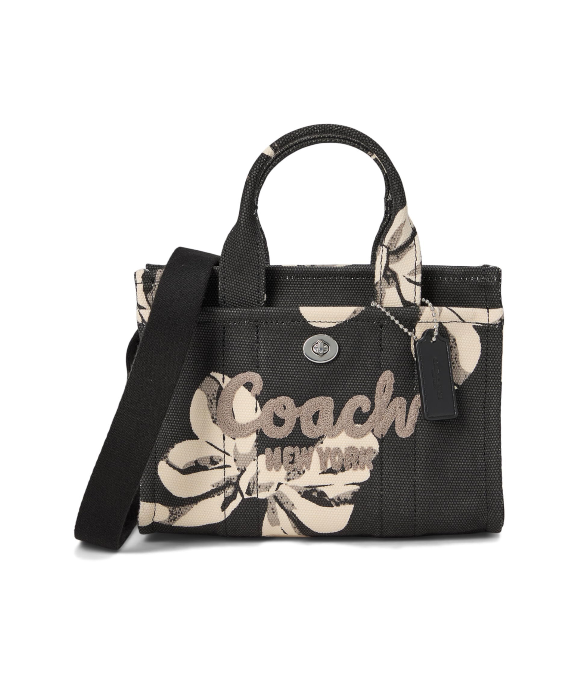 Сумка тоут COACH Cargo Tote Bag 20 с принтом бантов Coach