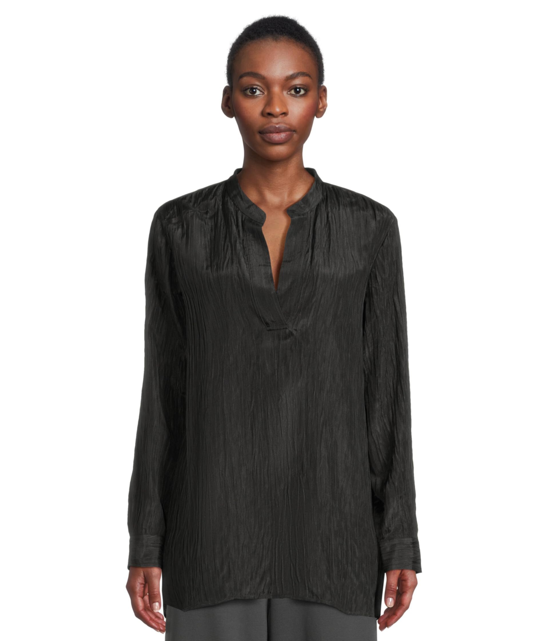 Женская Блузка Eileen Fisher Mandarin Collar Tunic Eileen Fisher