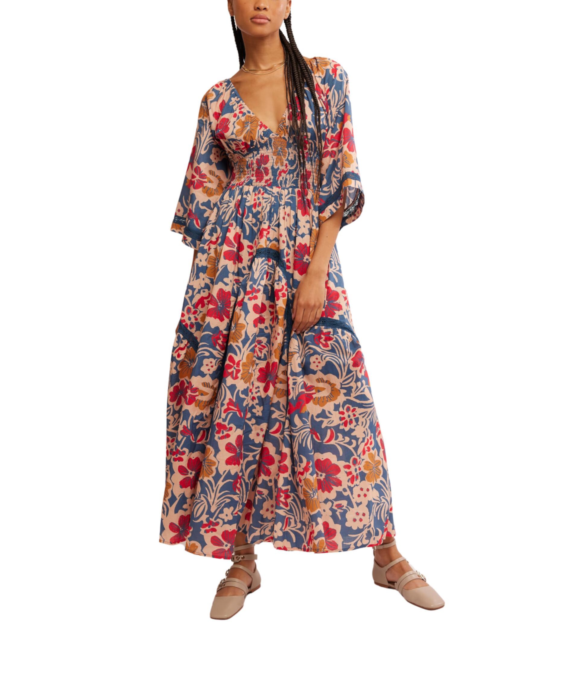 Женское Платье Free People Printed Dixie Maxi Free People