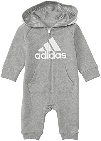 Детский комбинезон Adidas Long Sleeve Zip Front Hooded Coveralls Adidas