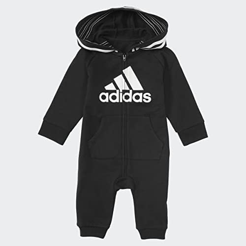 adidas Baby Boys' Long Sleeve Zip Front adidas Hooded Coveralls Adidas