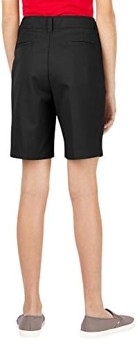 Dickies Girl Big Girls' Flex Waist Slim Fit Flat Front Short, Dark Navy, 7 Dickies