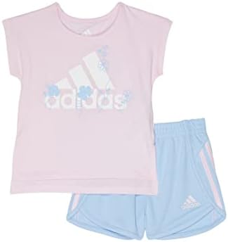 Детские Комплекты Одежды Adidas 2 Piece Graphic Tee & Mesh Short Set Adidas