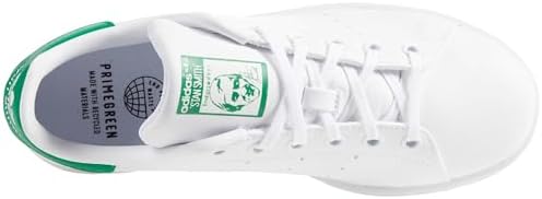 adidas Stan Smith (End Plastic Waste) Sneaker, White/White/Core Green, 4 US Unisex Big Kid Adidas Originals