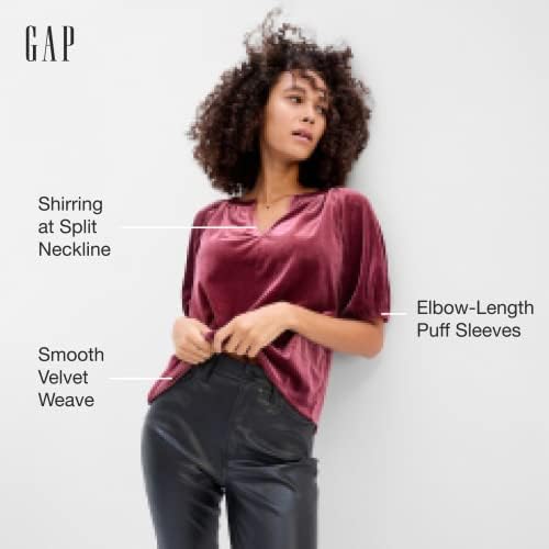 Женская Повседневная Рубашка Gap Короткий Рукав С Пуфом Gap