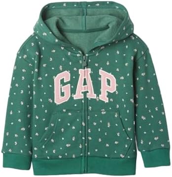 GAP Baby Girls Logo Full Zip Hoodie Hooded Sweatshirt Gap