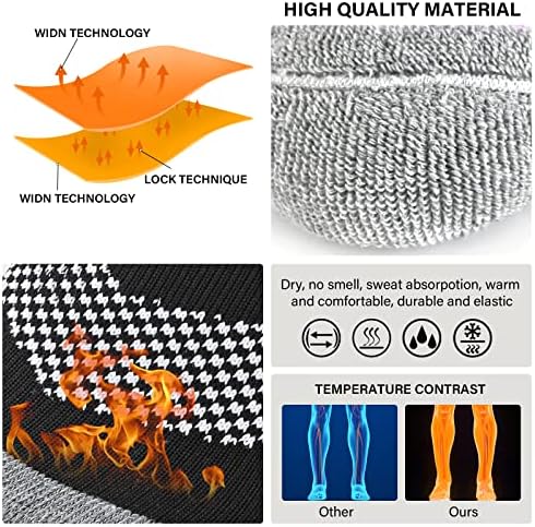 Термальные горнолыжные носки для Мужчин и Женщин, 2 пары, теплые, компрессионные, длина до колена COOVAN