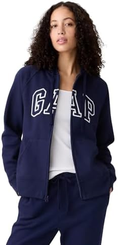 GAP Women's Logo Hoodie Hooded Full Zip Sweatshirt Gap