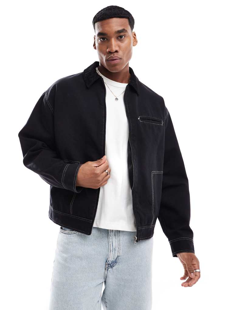 Мужская Повседневная куртка ASOS DESIGN Harrington ASOS DESIGN