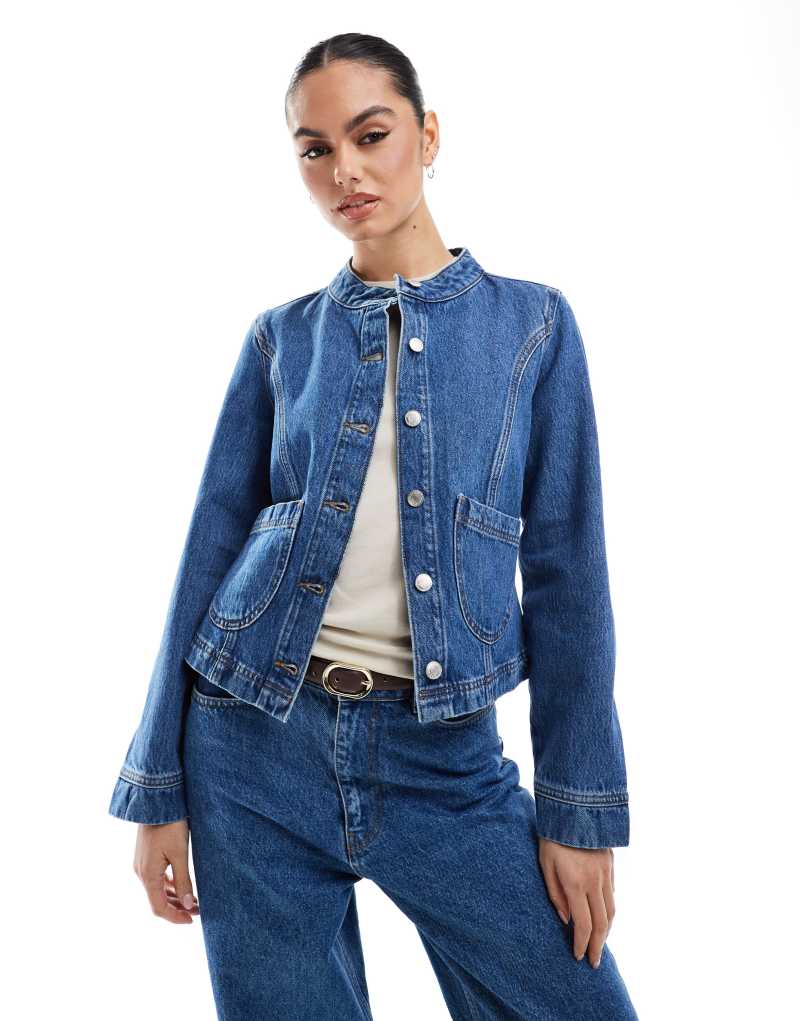 Женская Повседневная Куртка ASOS DESIGN Denim 90s ASOS DESIGN