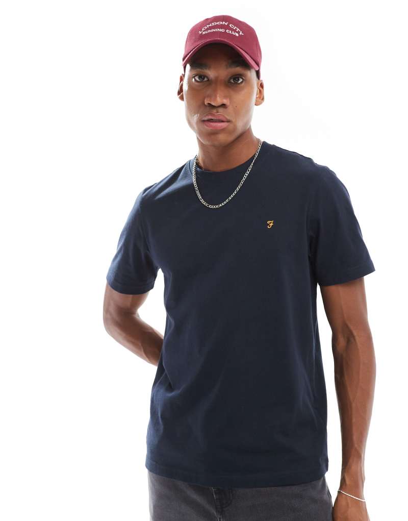 Farah Danny t-shirt in navy Farah