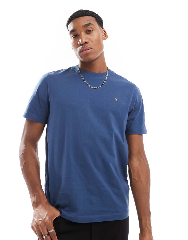 Farah danny t-shirt in blue Farah