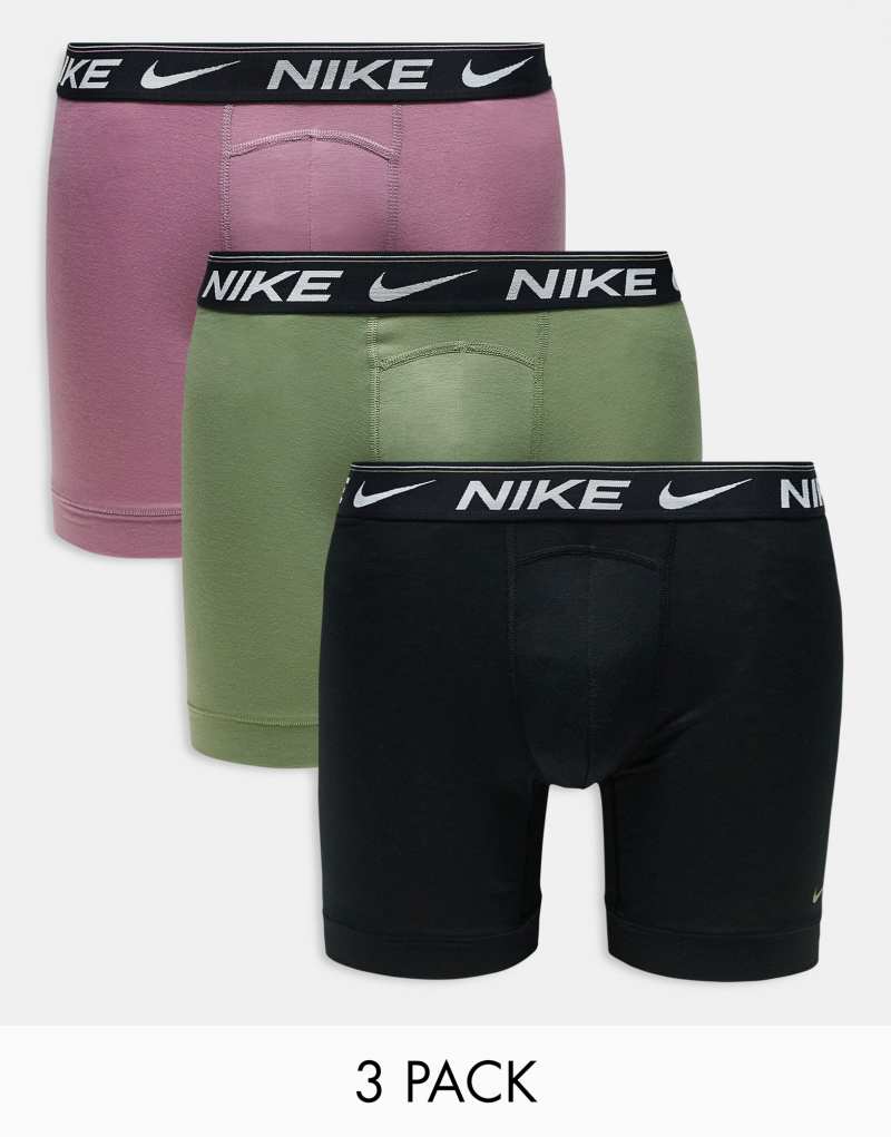 Боксёры Nike Dri-Fit Ultra Comfort (упаковка из 3 штук) с эластичным поясом Nike