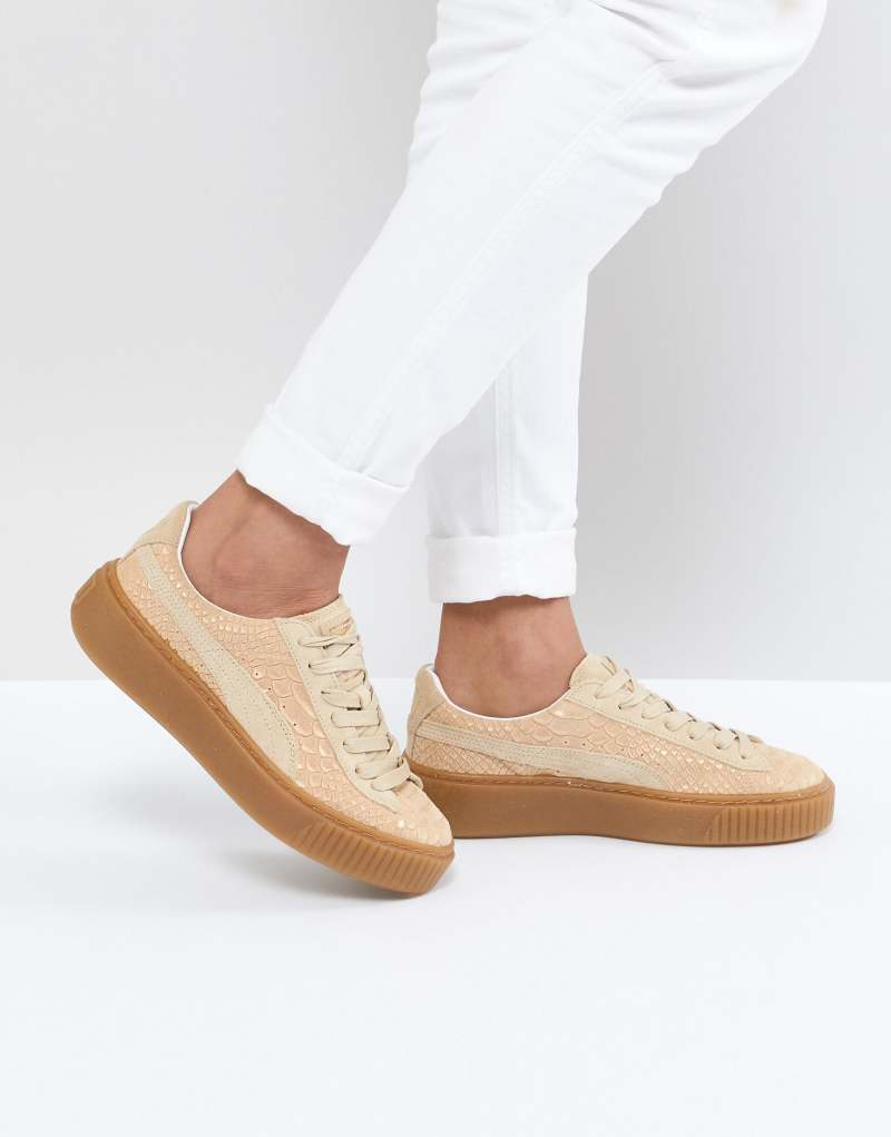 Женские Повседневные Кроссовки PUMA Platform Exotic Skin PUMA