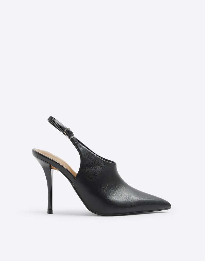 Женская Обувь River Island Heeled Clean Shoe Boots RIVER ISLAND