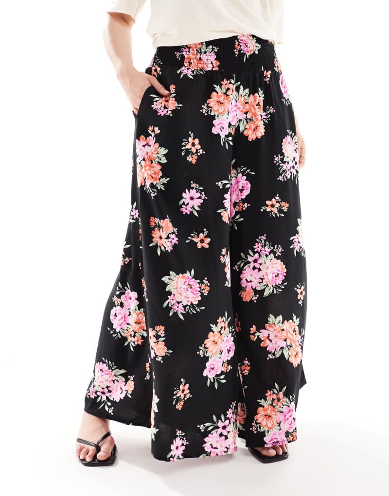 Женские Повседневные брюки Yours Wide Leg Culottes in Floral Yours