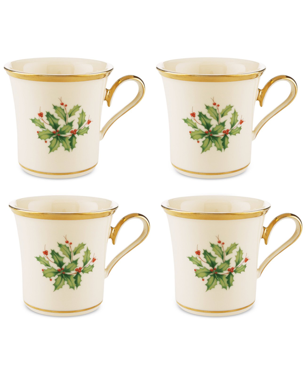 Holiday Place Setting Mugs, Set of 4 Lenox