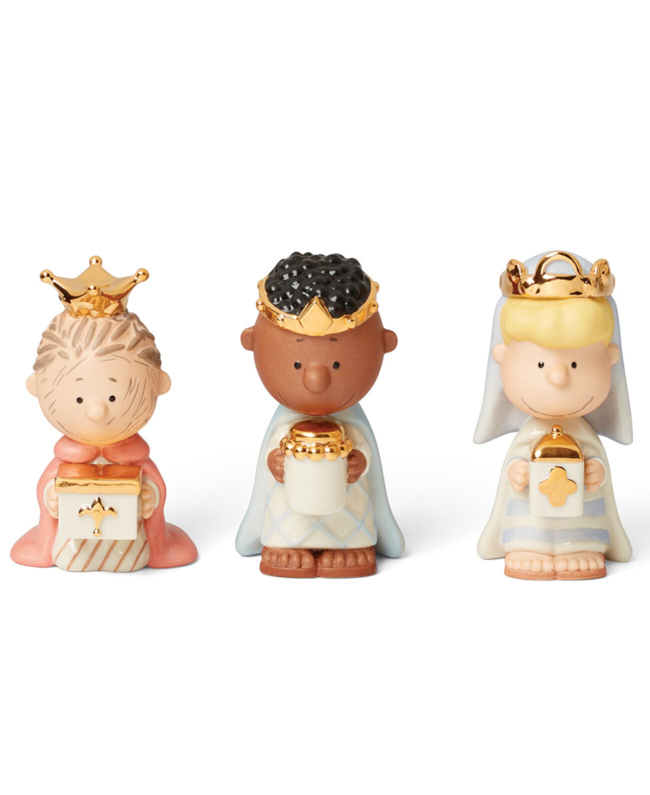 Peanuts 3 Piece Christmas Pageant 3 Kings Figurines Lenox