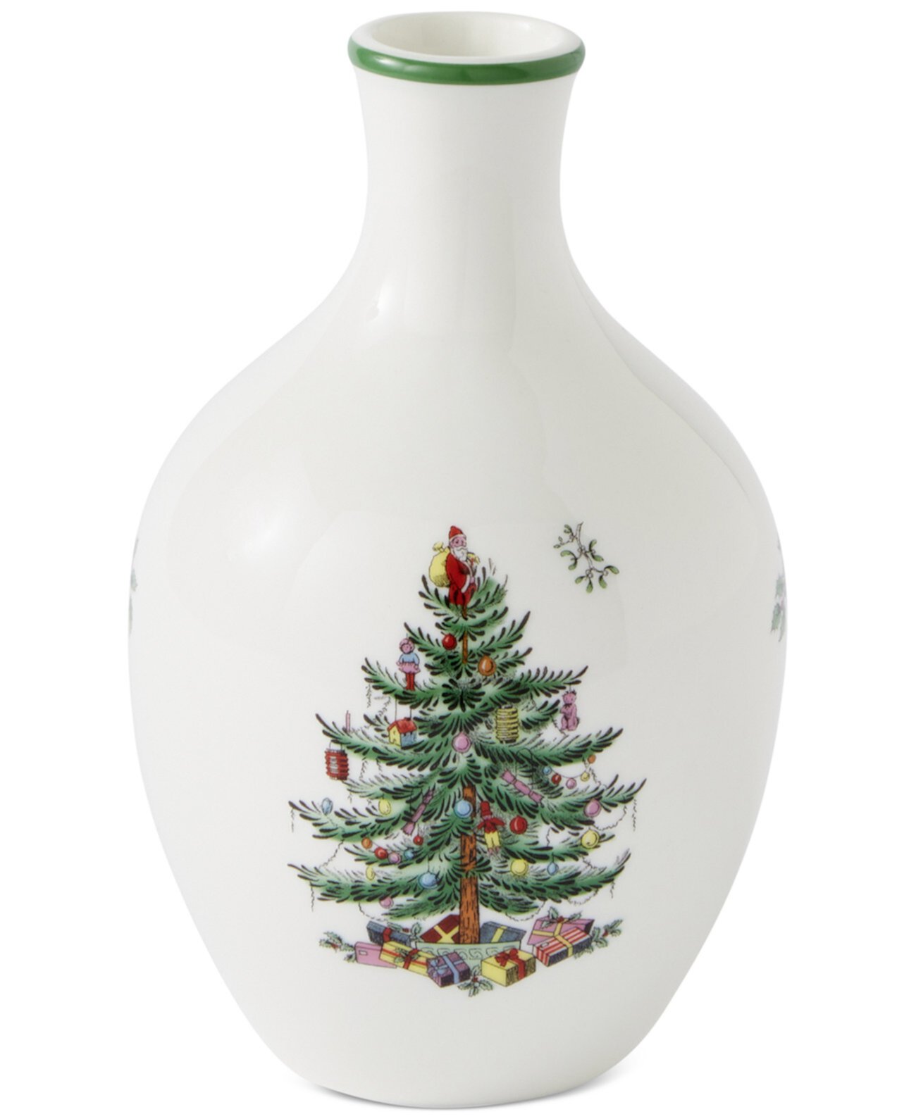 Christmas Tree Small Posy Vase, 6" Spode