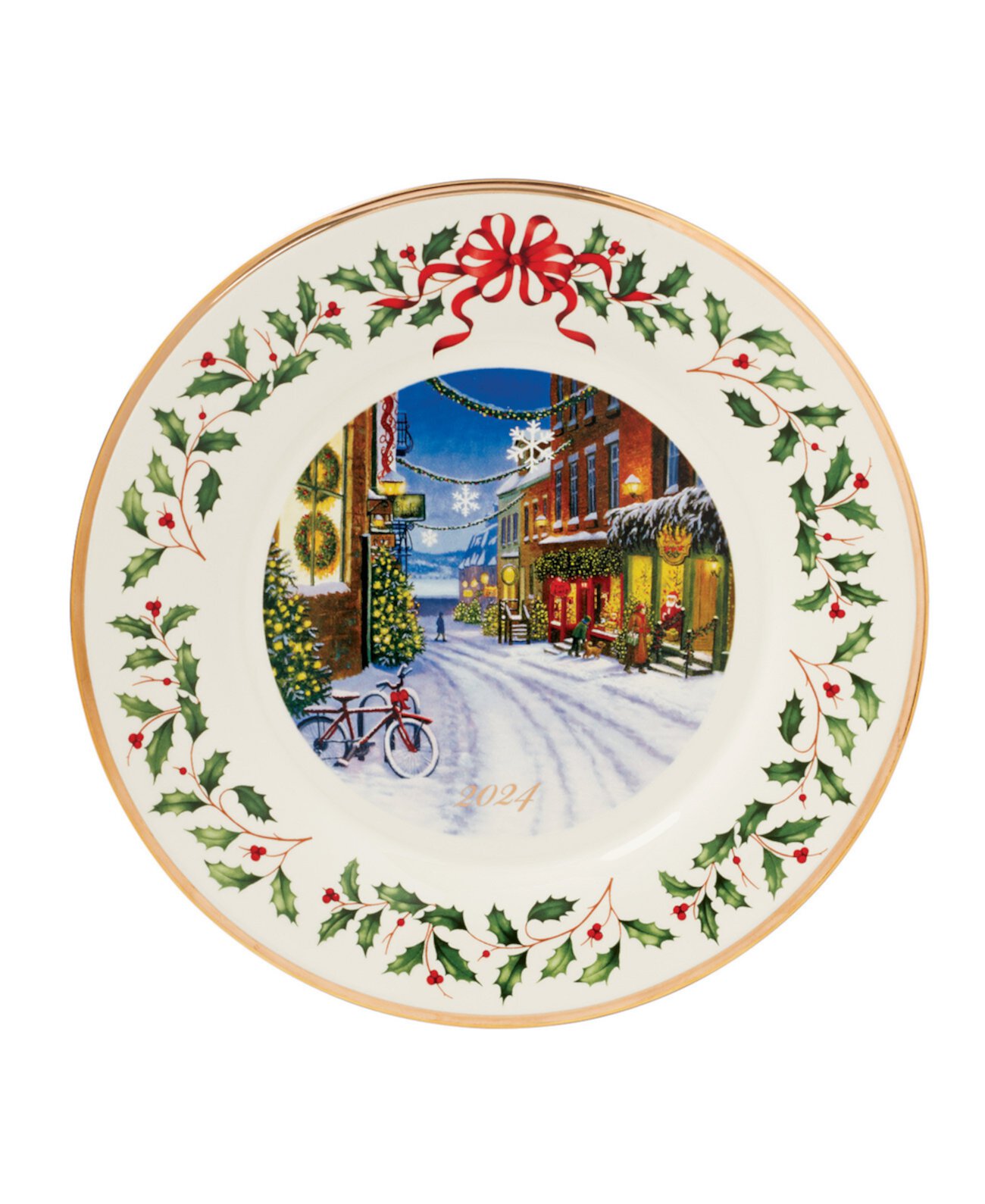 2024 Holiday Annual Plate Winter Scene Lenox