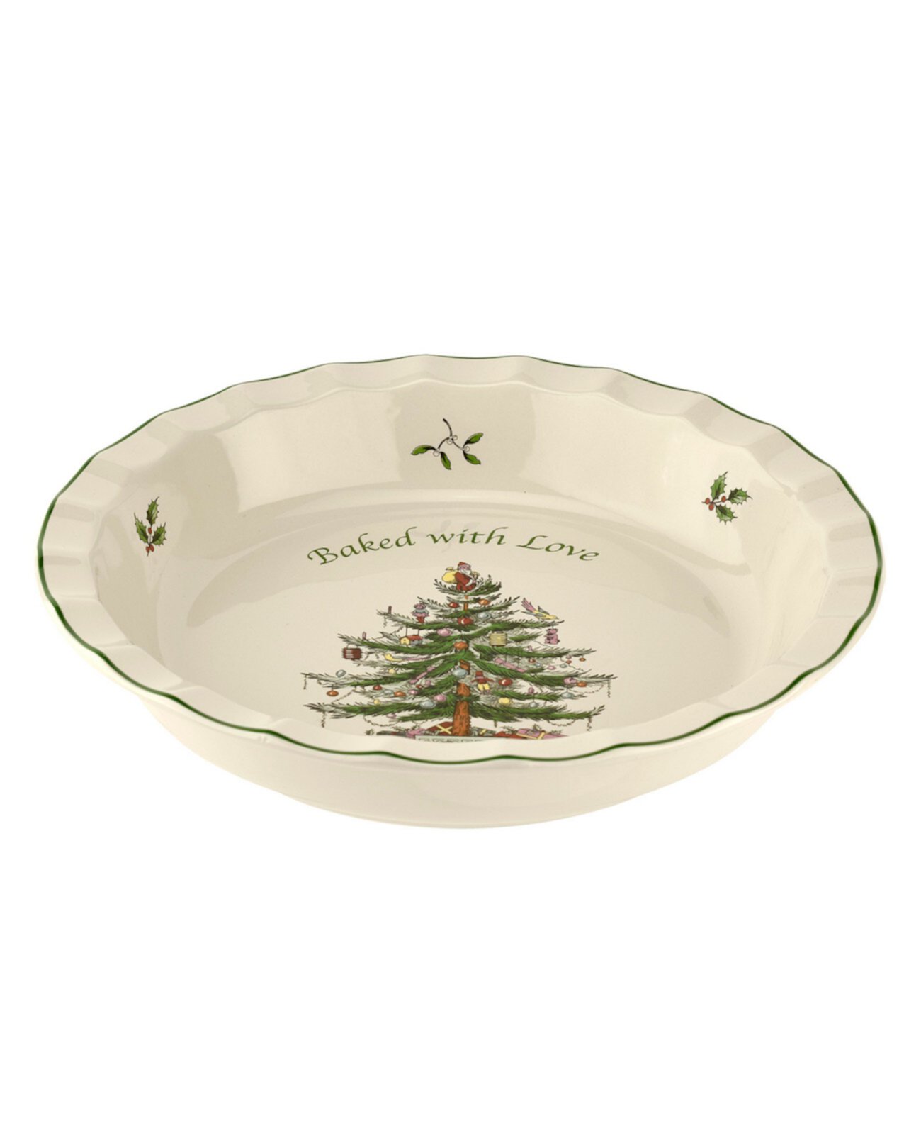 Christmas Tree Pie Dish Spode