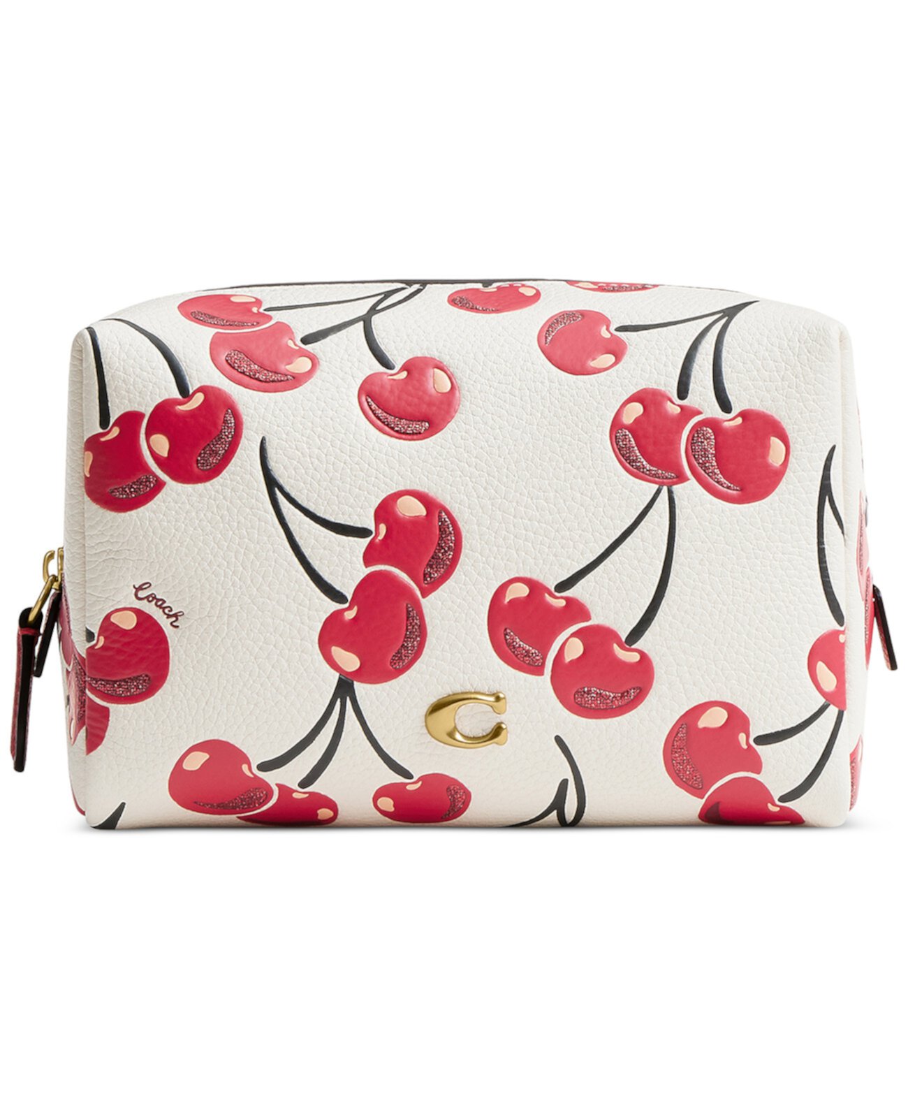 Бумажник COACH Essential Cherry-Print Leather Cosmetic Pouch COACH