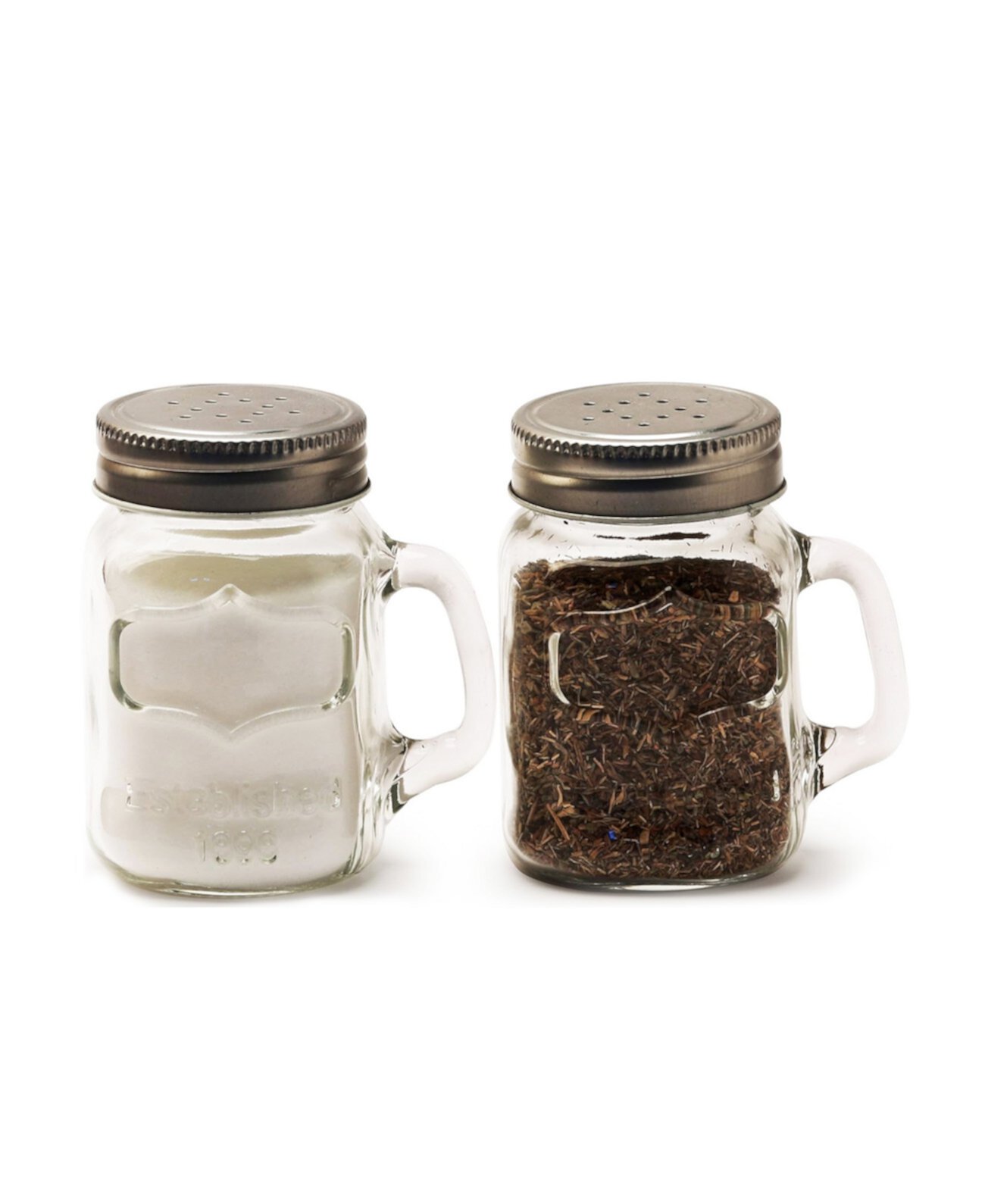 Yorkshire Set Of 2 - 5 oz Mason Jar Salt and Pepper Shakers Circleware