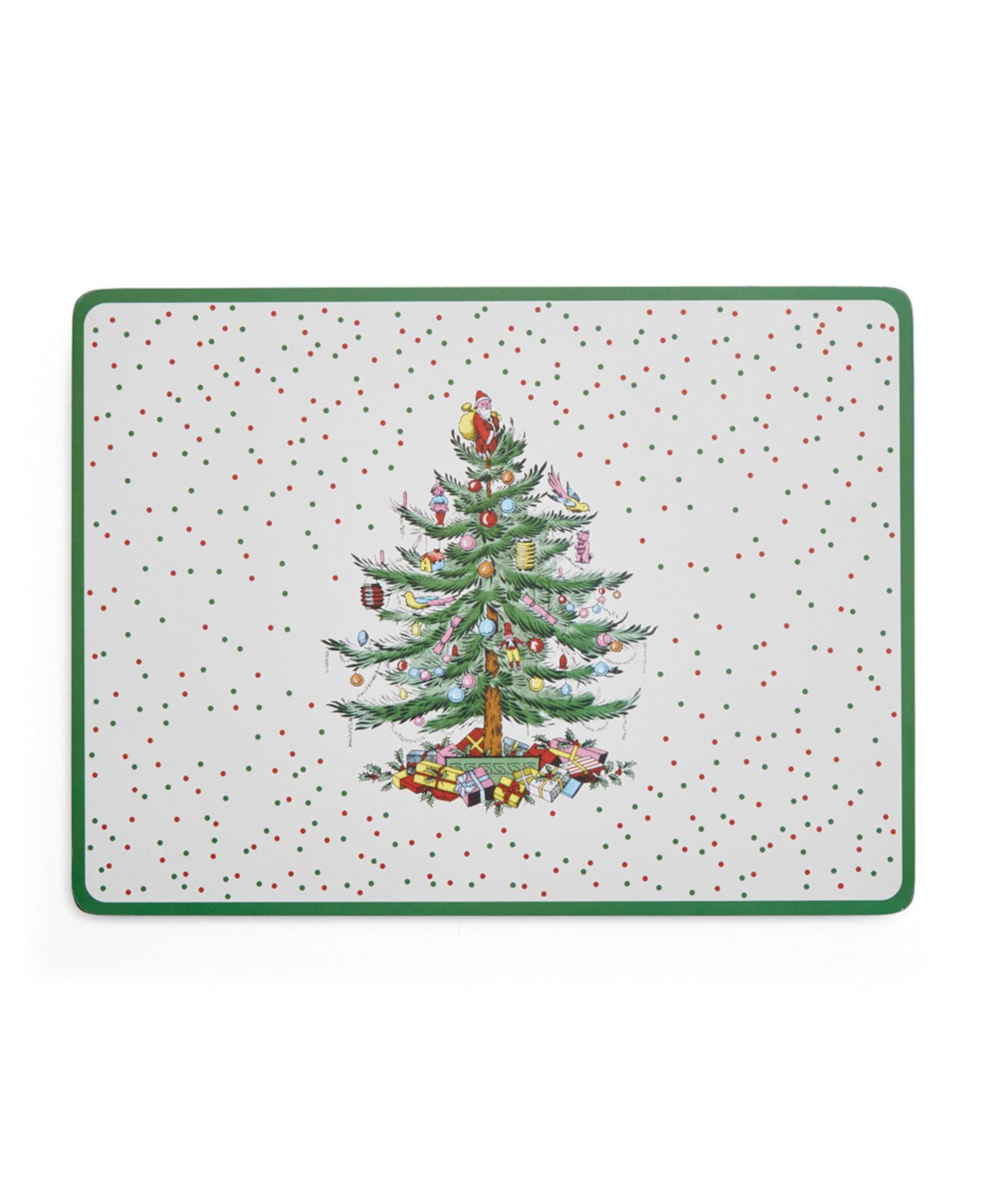 Christmas Tree Polka Dot Large Placemats, Set of 4 Spode